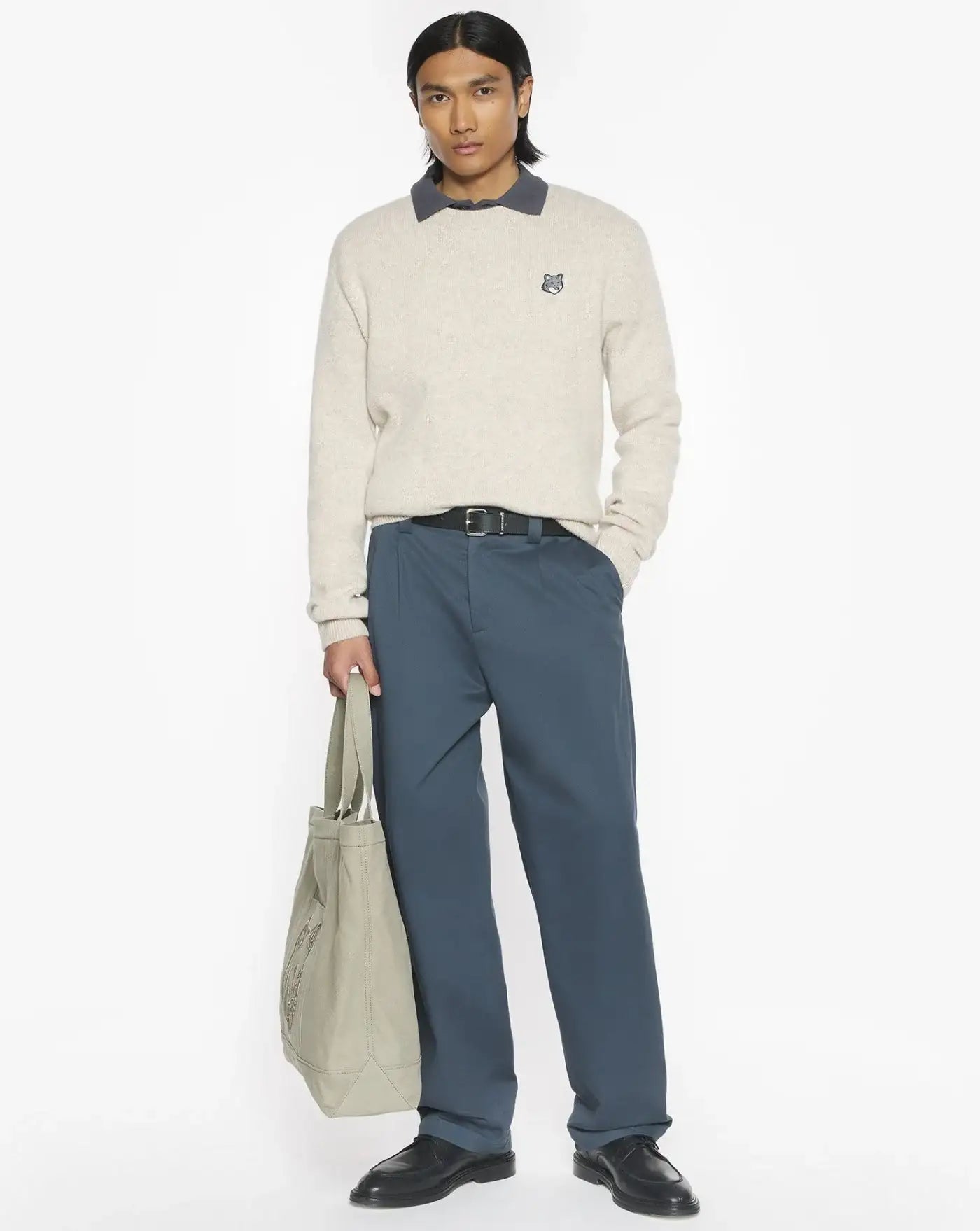 Jersey Maison Kitsune Fox Head Milano PM00817KT1180 0335 MAISON KITSUNE