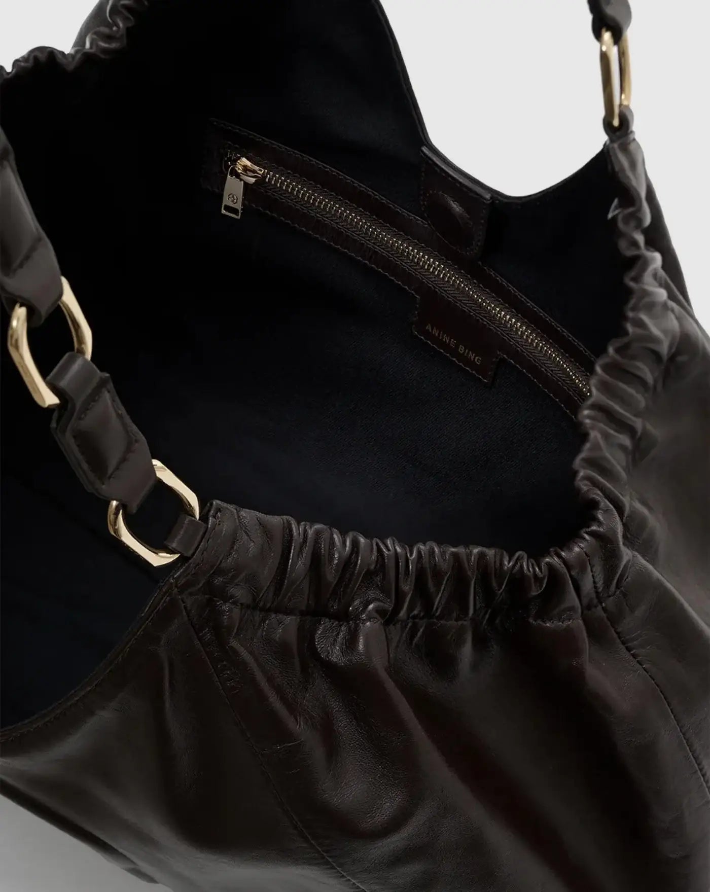 Bolso Anine Bing Medium Kate Tote A133086DBN1 DARK BROWN ANINE BING