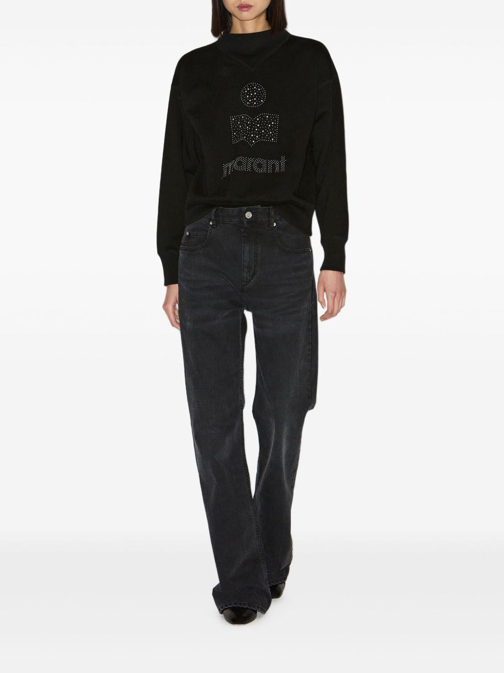 Sudadera Isabel Marant Moby SW0003FA C3M13E 01BK BLACK ISABEL MARANT