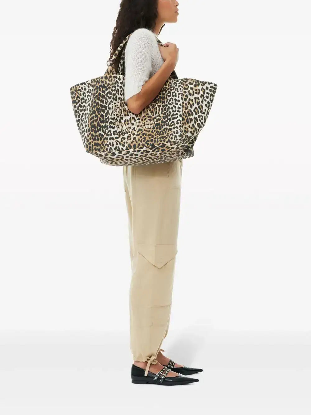 Bolso Ganni Shopper XXL Print A5822 943 GANNI