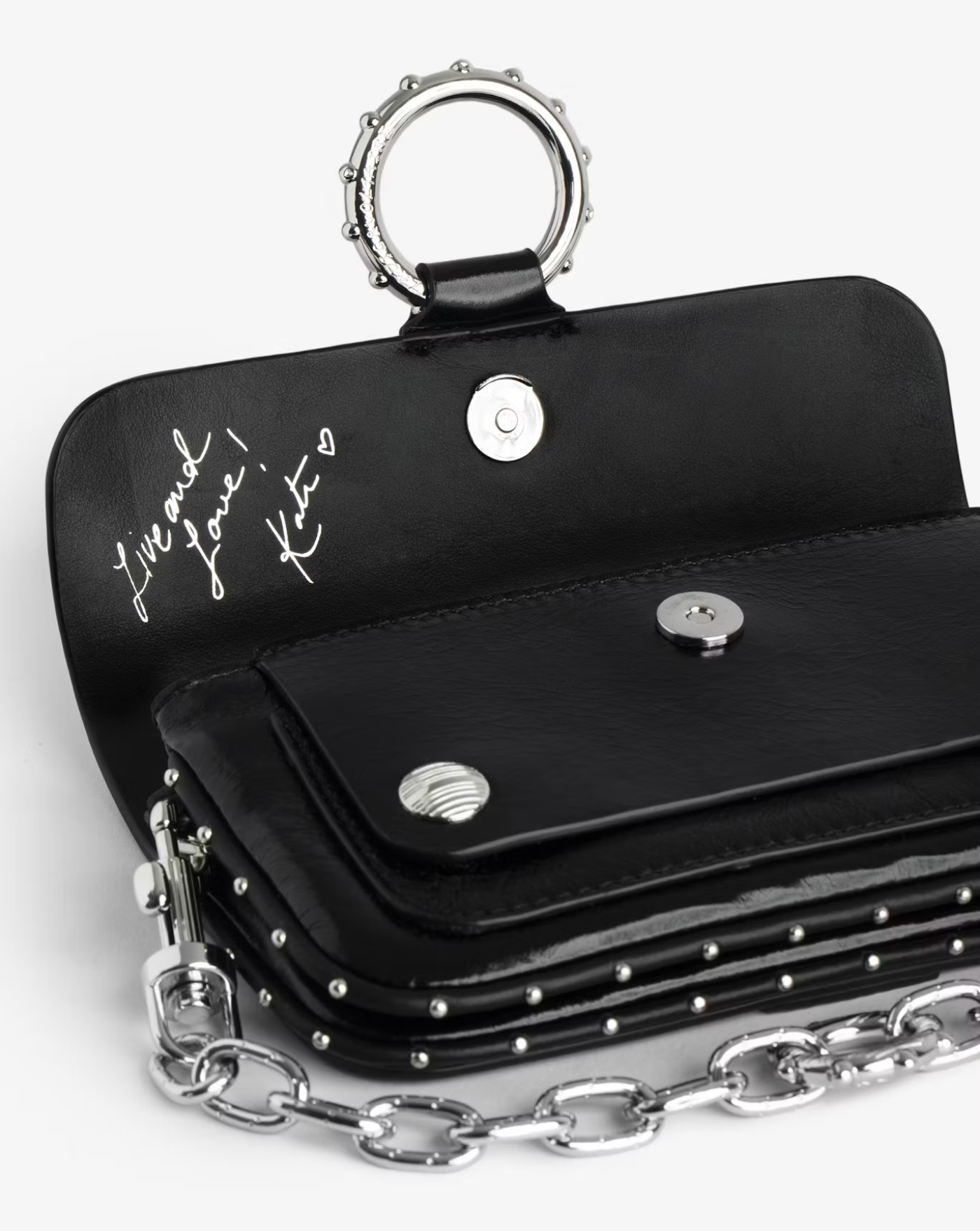 Bolso Zadig & Voltaire Kate Wallet Vintage Patent LWBA03910 BLACK 011 ZADIG & VOLTAIRE