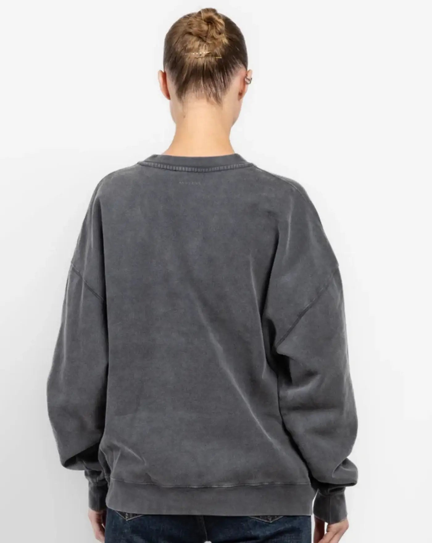 Sudadera Anine Bing Miles Sweatshirt Ny A0811728WBL1 WASHED BLACK ANINE BING