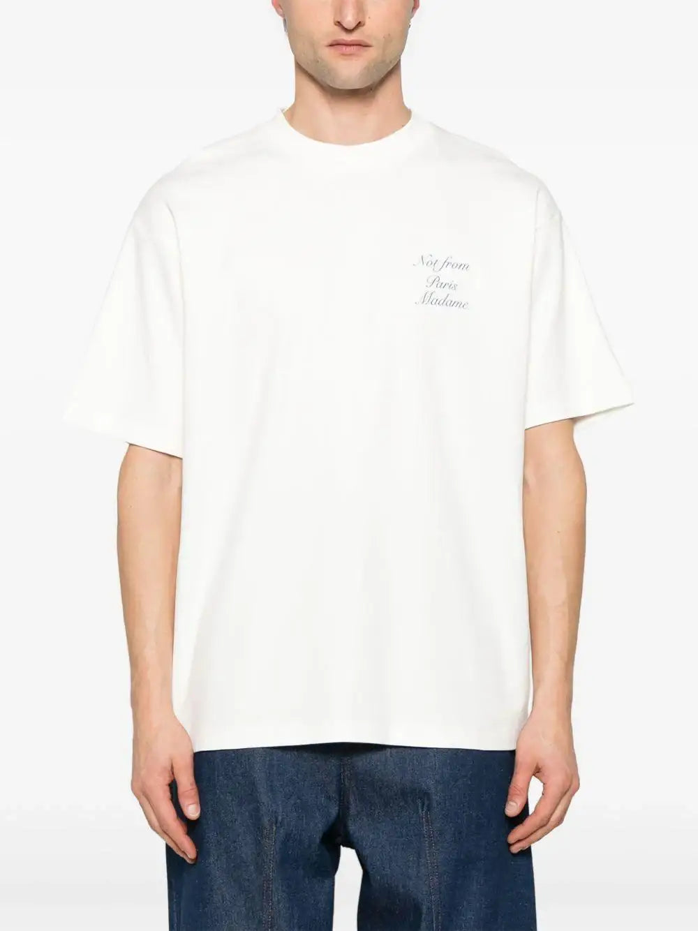 Camiseta Drole de Monsieur Le T-Shirt Slogan Cursive TS209 CO002 OW DROLE DE MONSIEUR