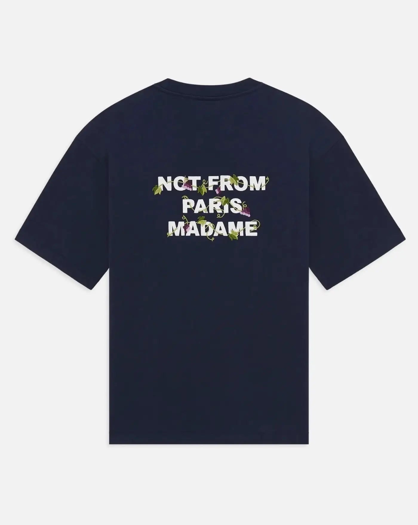 Camiseta Drole de Monsieur Vine Embroidered Slogan T-shirt TS327 CO248 NY DROLE DE MONSIEUR