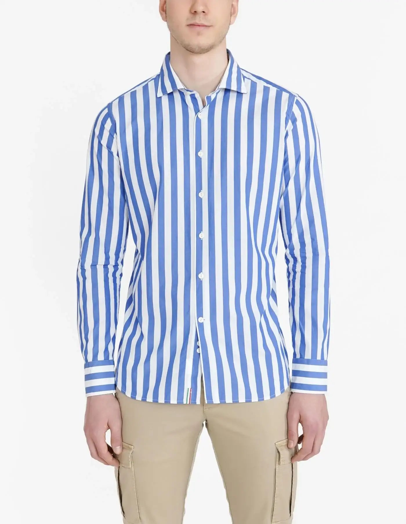 Camisa Tintoria Mattei Stripes UP7 NJW RC2 88 TINTORIA MATTEI