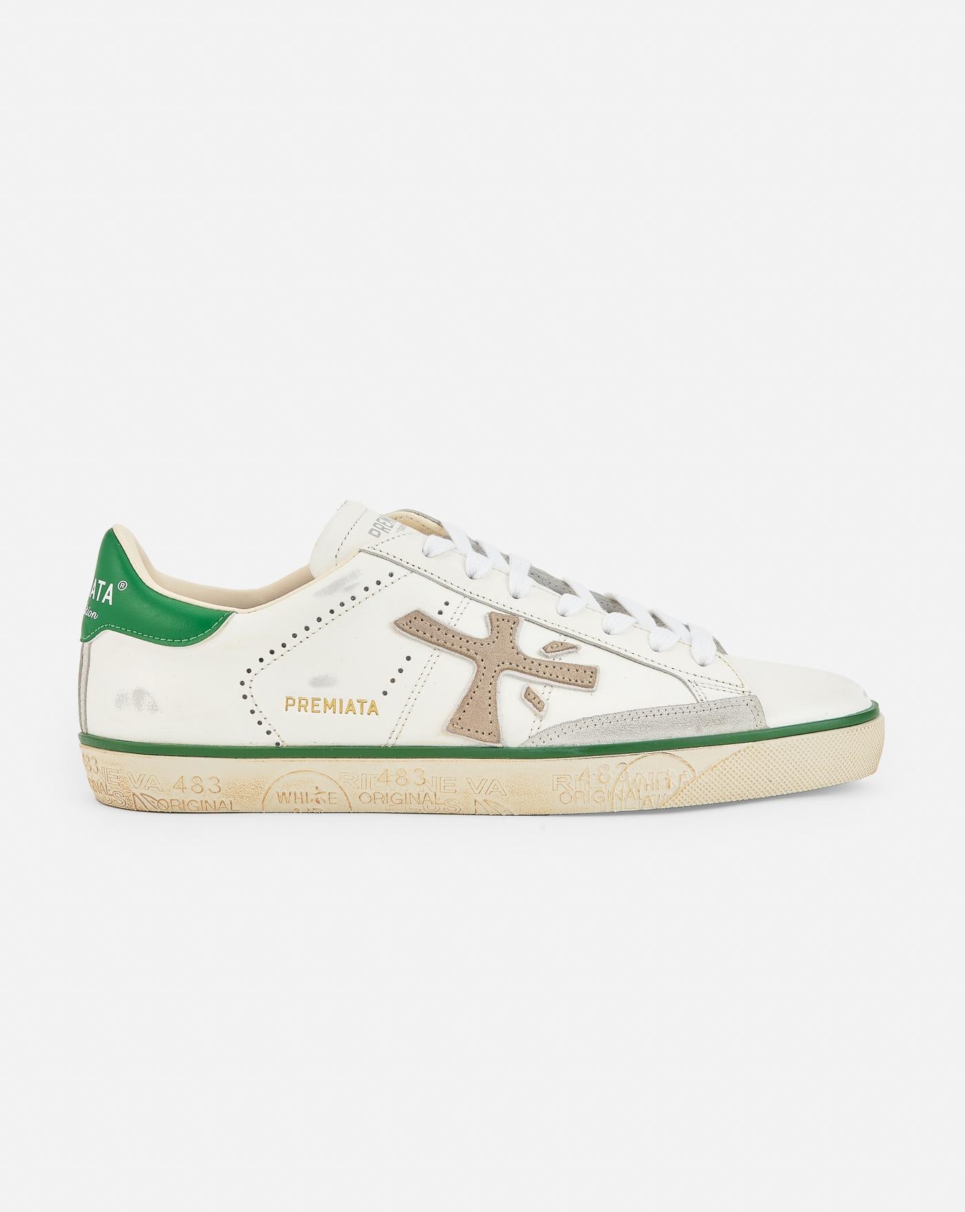 Zapatillas Premiata Steven 6645 STEVEN VAR 6645 WHITE/GREEN PREMIATA