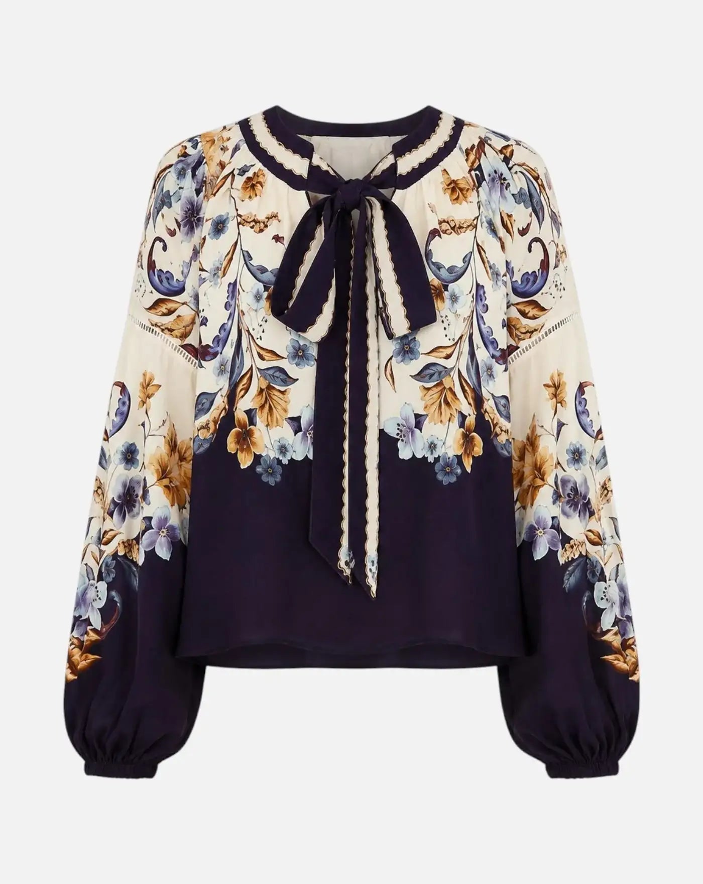 Blusa Farm Rio Golden Nature Navy Blue 366772 26051 GOLDEN NATURE NAVY FARM RIO