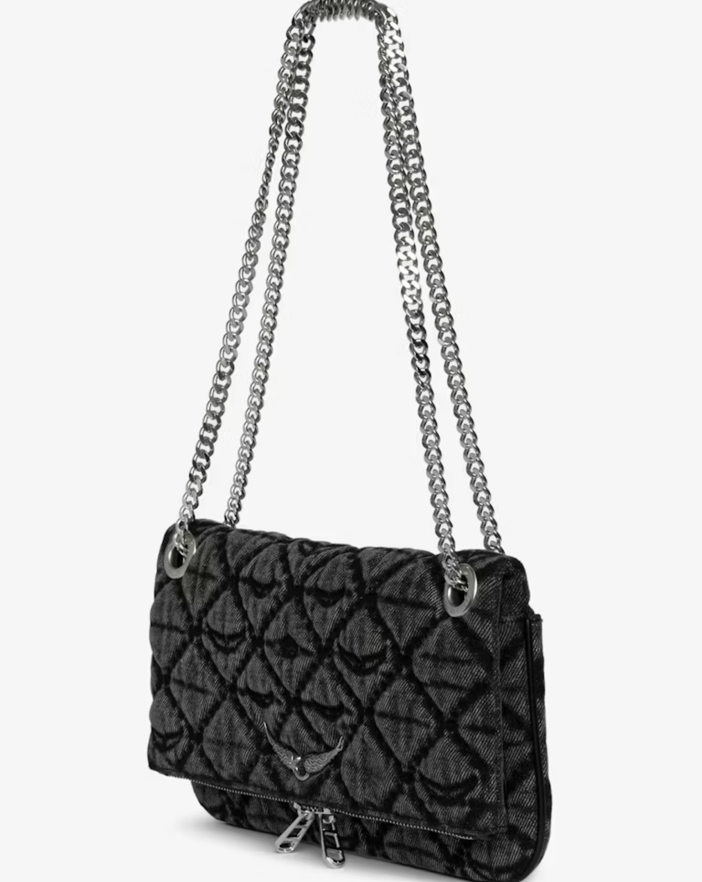 Bolso Zadig & Voltaire Rocky II Denim Monogram LWBA04079 098 ZADIG & VOLTAIRE