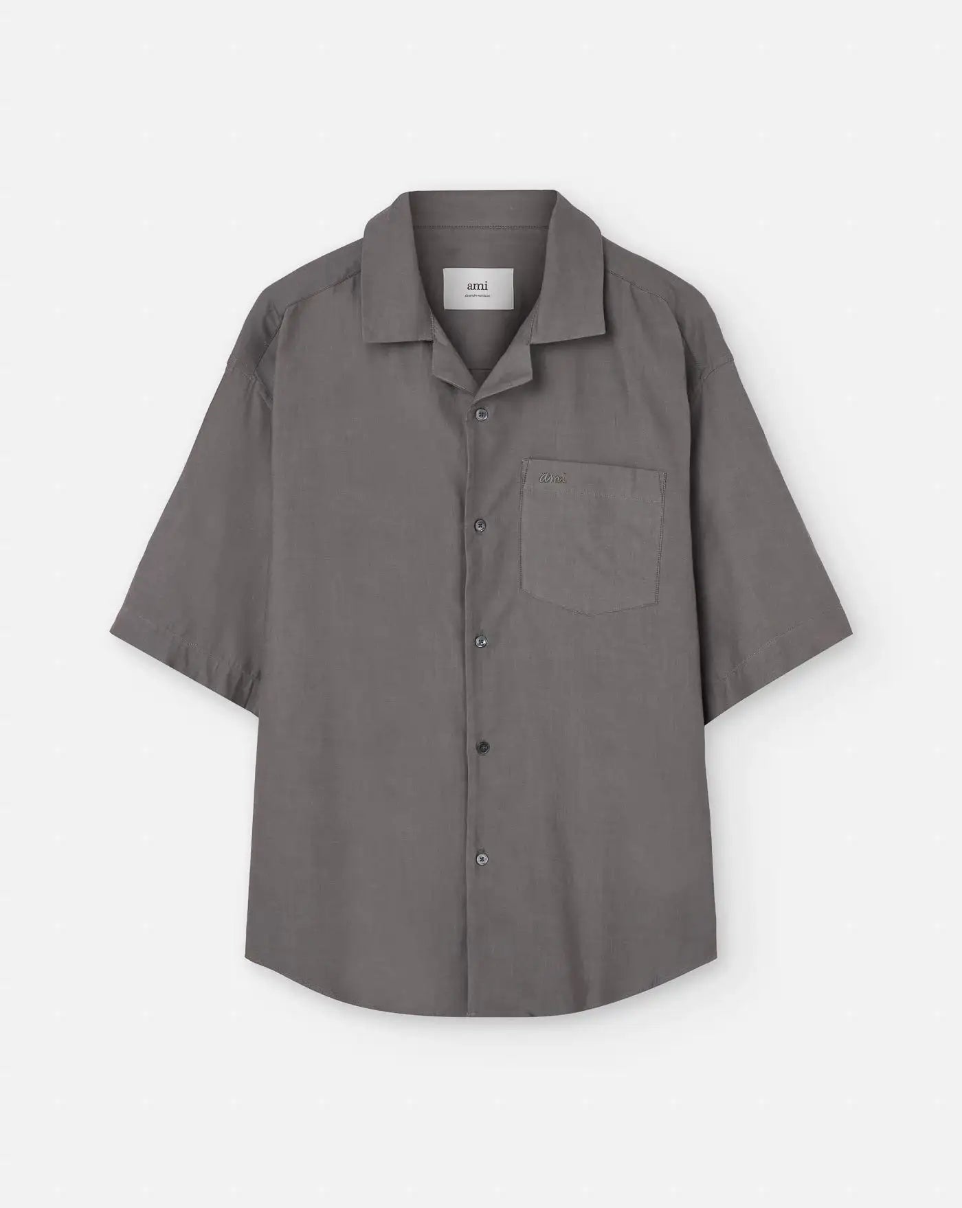 Camisa Ami Paris Short Sleeves Boxy Shirt HSH236CO0099 0953 AMI PARIS