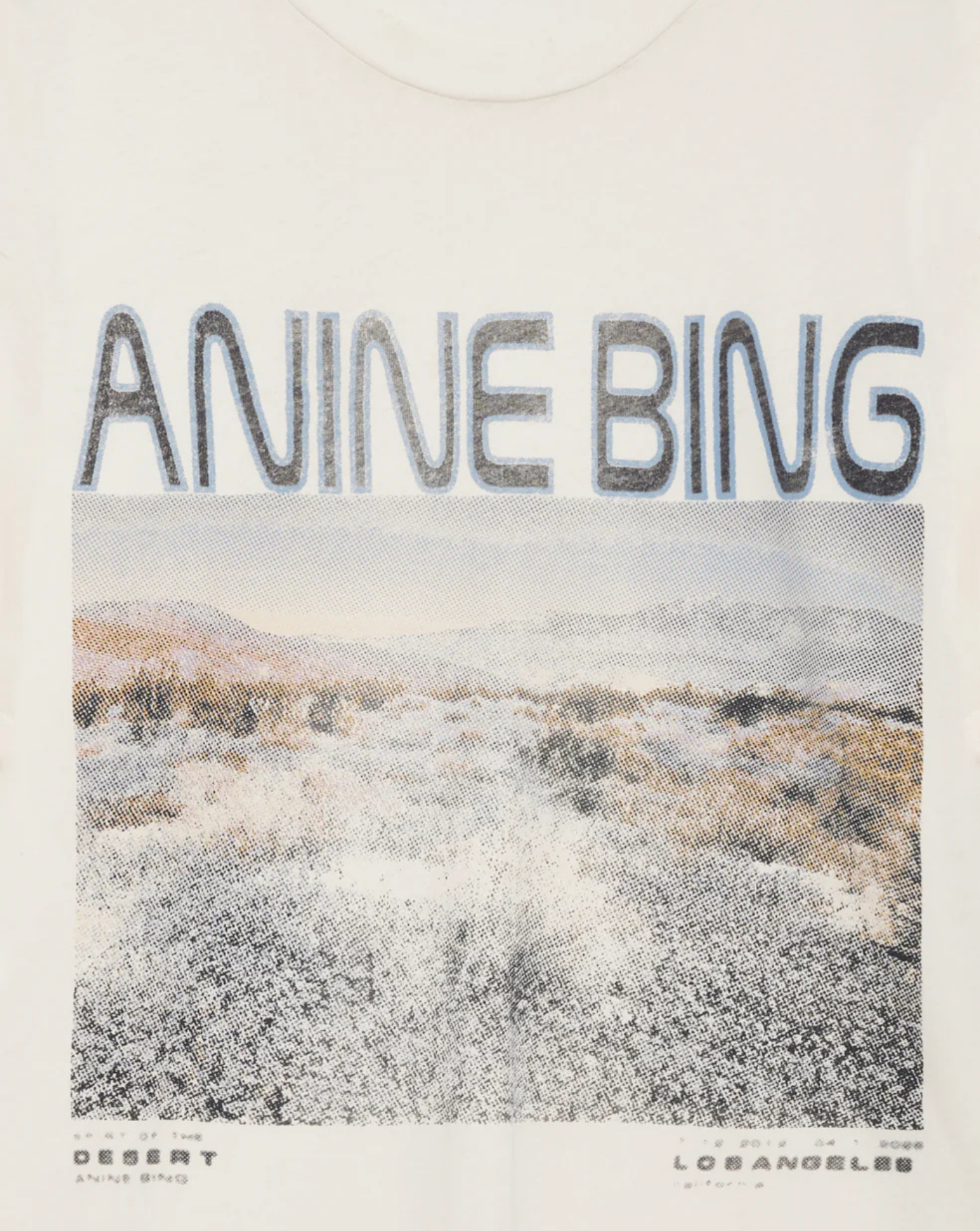 Camiseta Anine Bing Cade Tee Windflowers A0812078 OFW1OFF WHITE ANINE BING