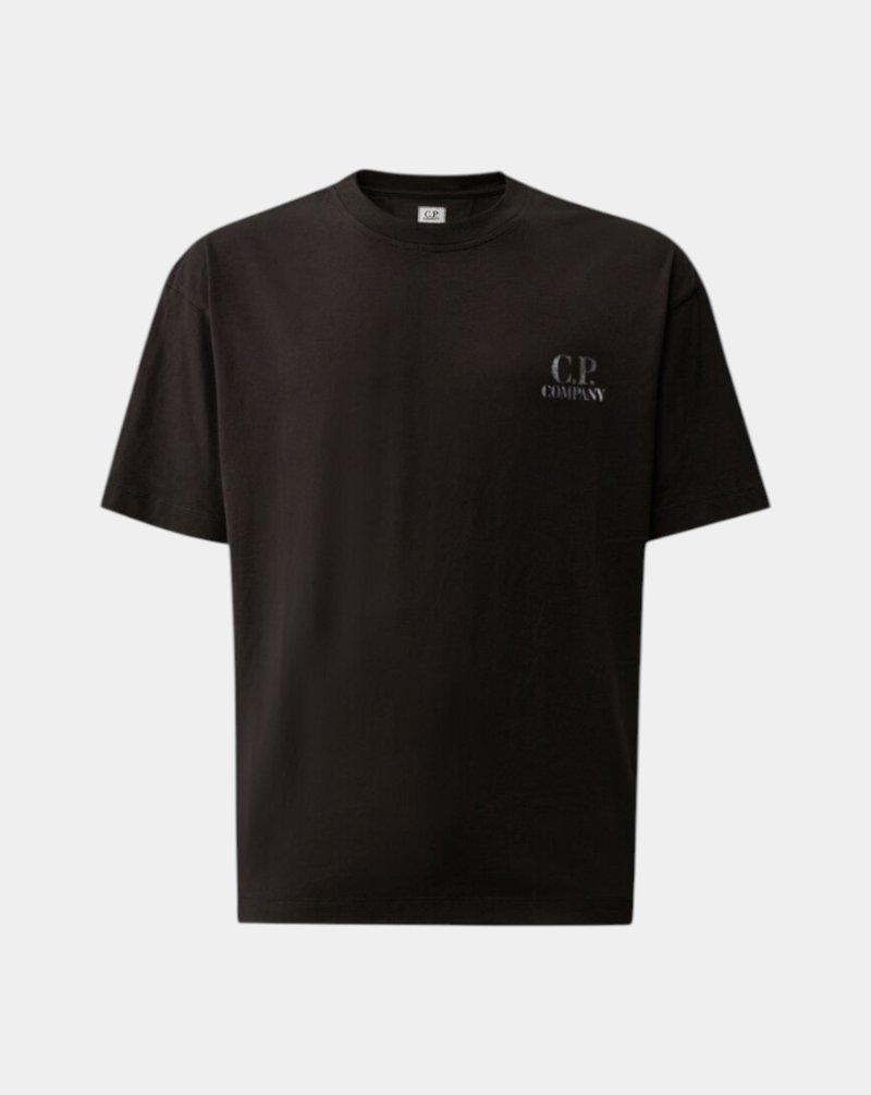 Camiseta C.P. Company 30/1 Jersey Comfort Logo 20CMTS143A110579W 888 TOTAL ECLIPSE C.P. COMPANY