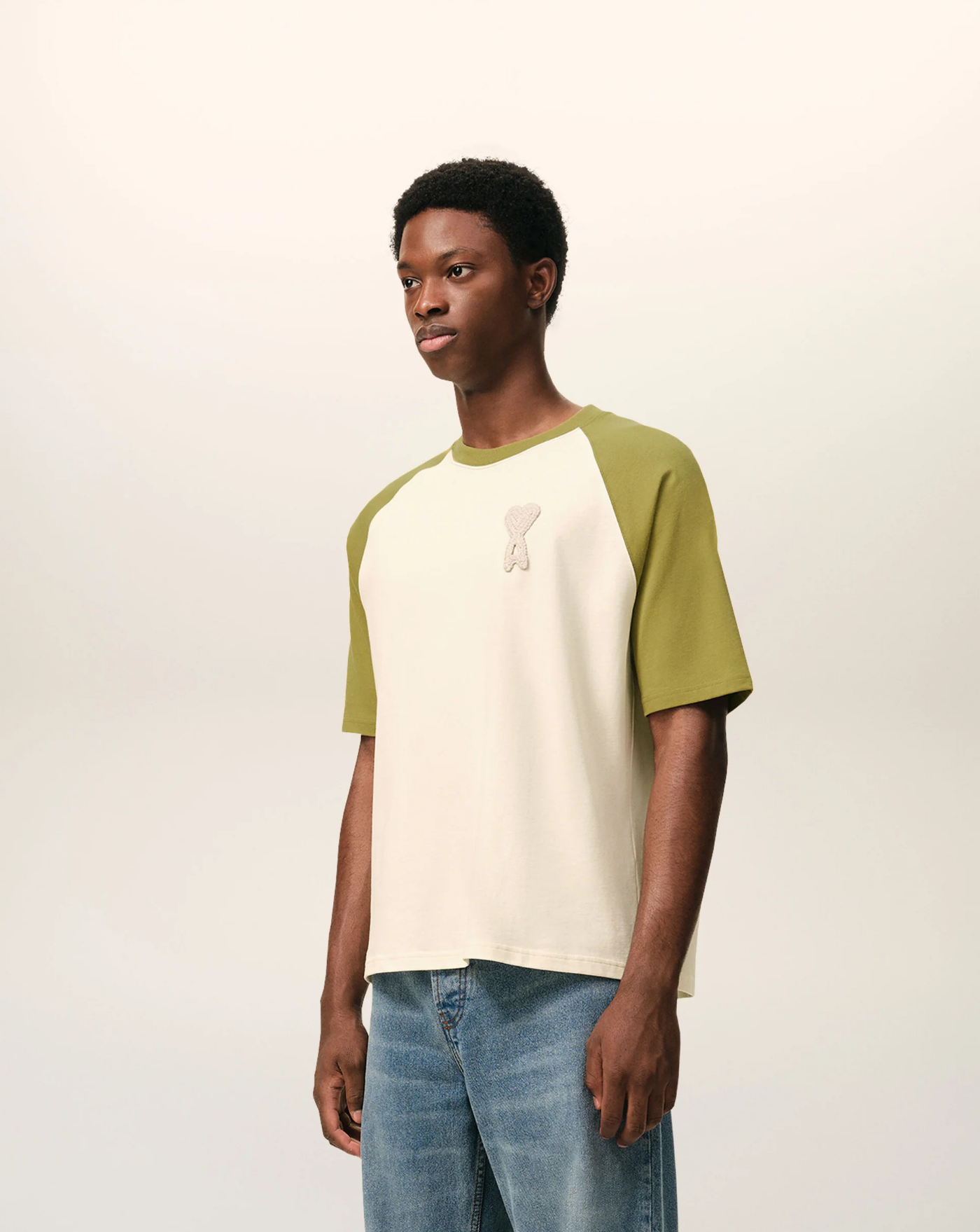 Camiseta Ami Paris Bicolor UTS379726 A041 AMI PARIS
