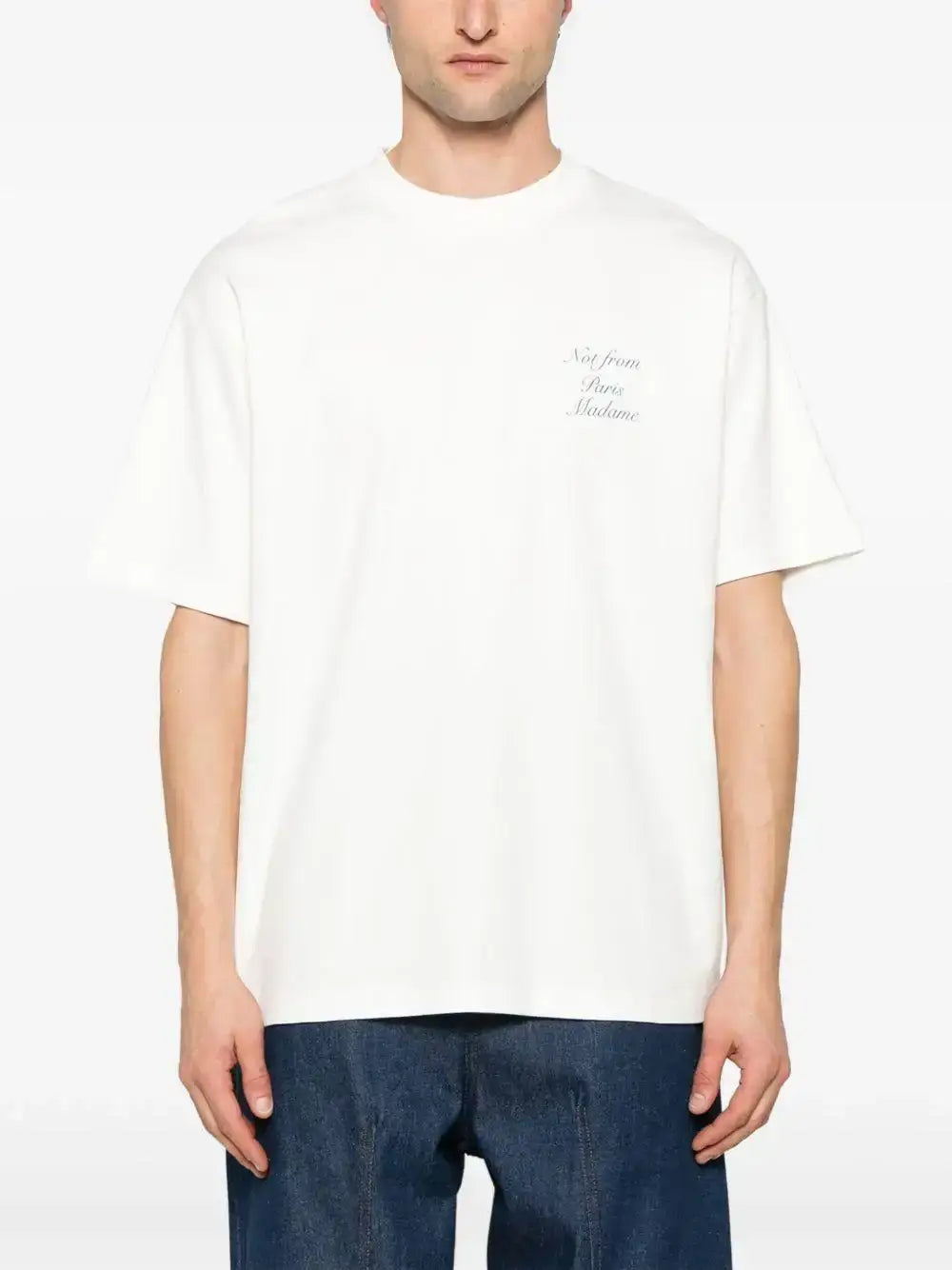 Camiseta Drole de Monsieur Le T-Shirt Slogan Cursive TS209 CO002 OW DROLE DE MONSIEUR