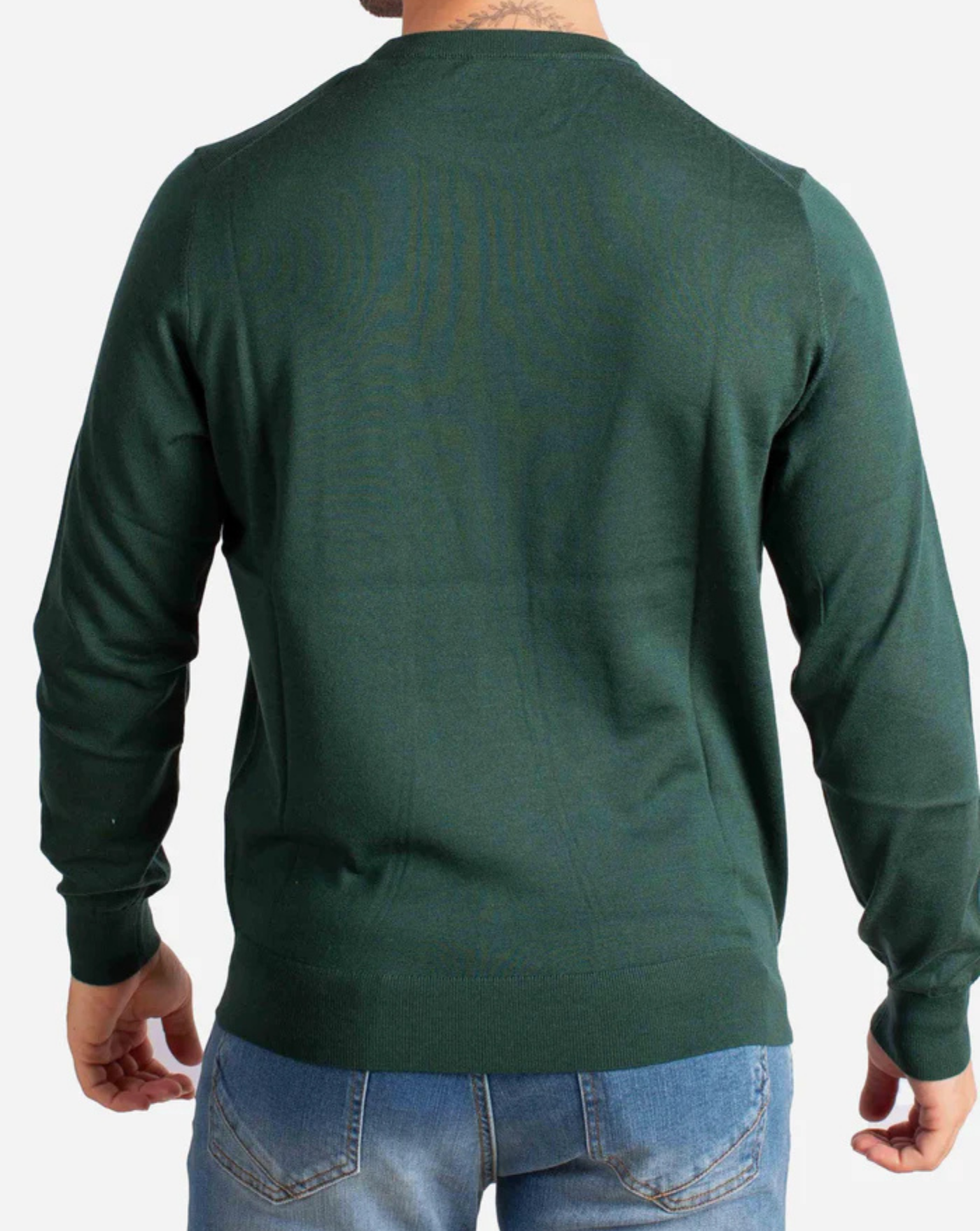 Jersey Mc2 Saint Barth Regent Merino REGE013 00026I51 BRITISH GREEN MC2 SAINT BARTH