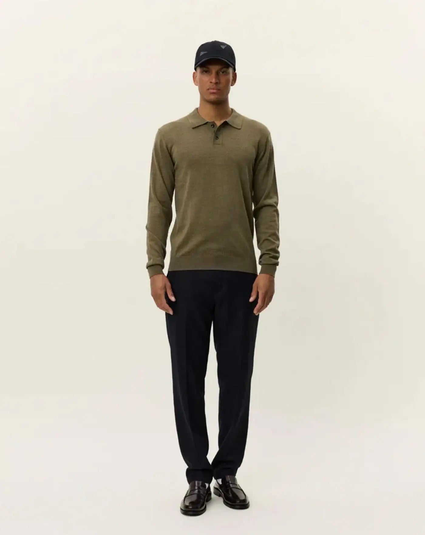 Jersey Les Deux Greyson Merino Polo Knit 1000407 537 LES DEUX