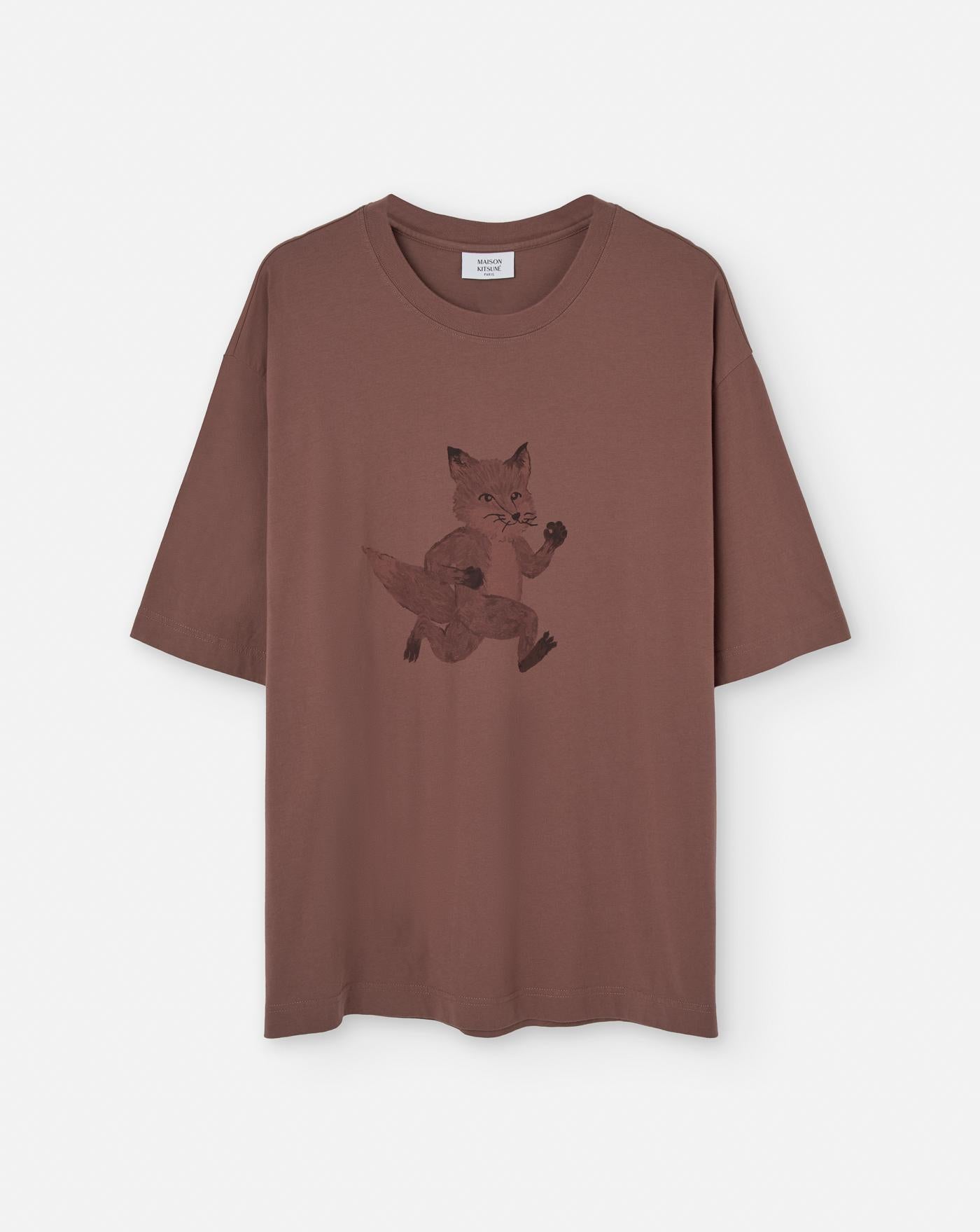Camiseta Maison Kitsuné Speedy Fox OM00109KJ0008 0112 MAISON KITSUNE
