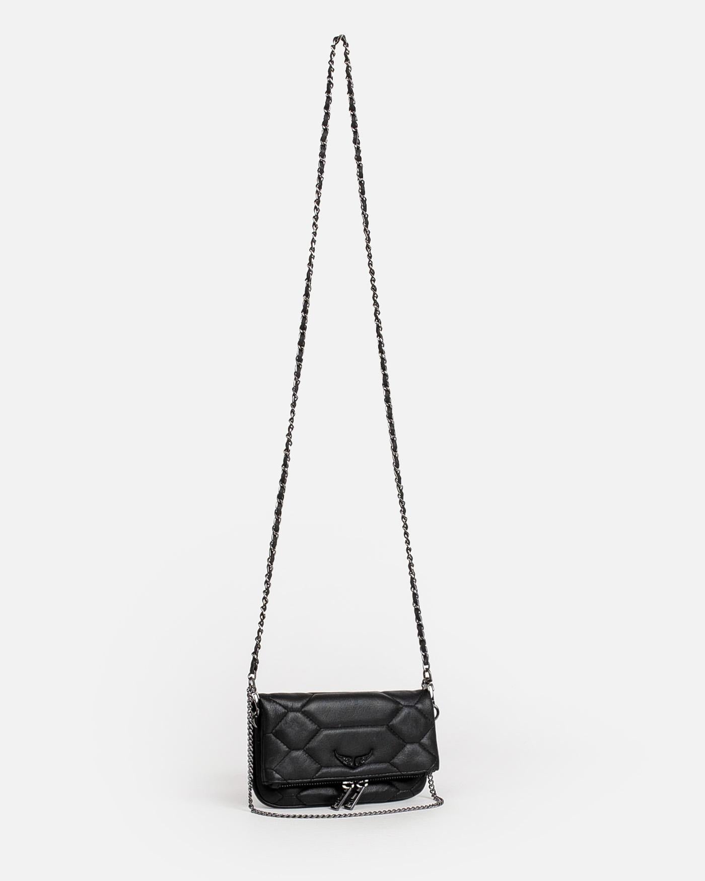 Bolso Zadig & Voltaire Rock Nano XL Mat Scale LWBA00052 NOIR 001 ZADIG & VOLTAIRE