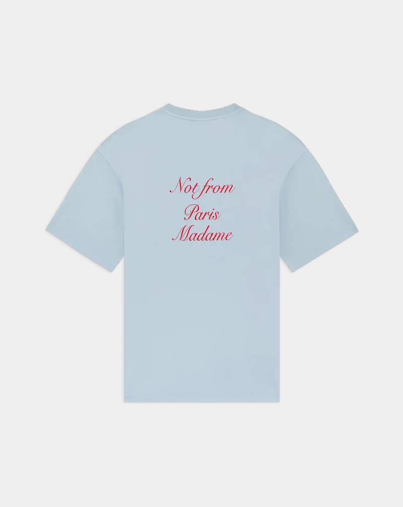 Camiseta Drole de Monsieur Le T-shirt Slogan Calligraphy K-TS209 CO002LBE DROLE DE MONSIEUR