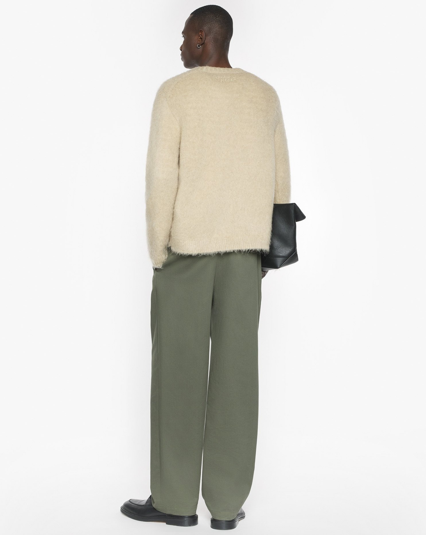Pantalon Maison Kitsune Relaxed Pleated Pan PM01125WW9043 0079 MAISON KITSUNE