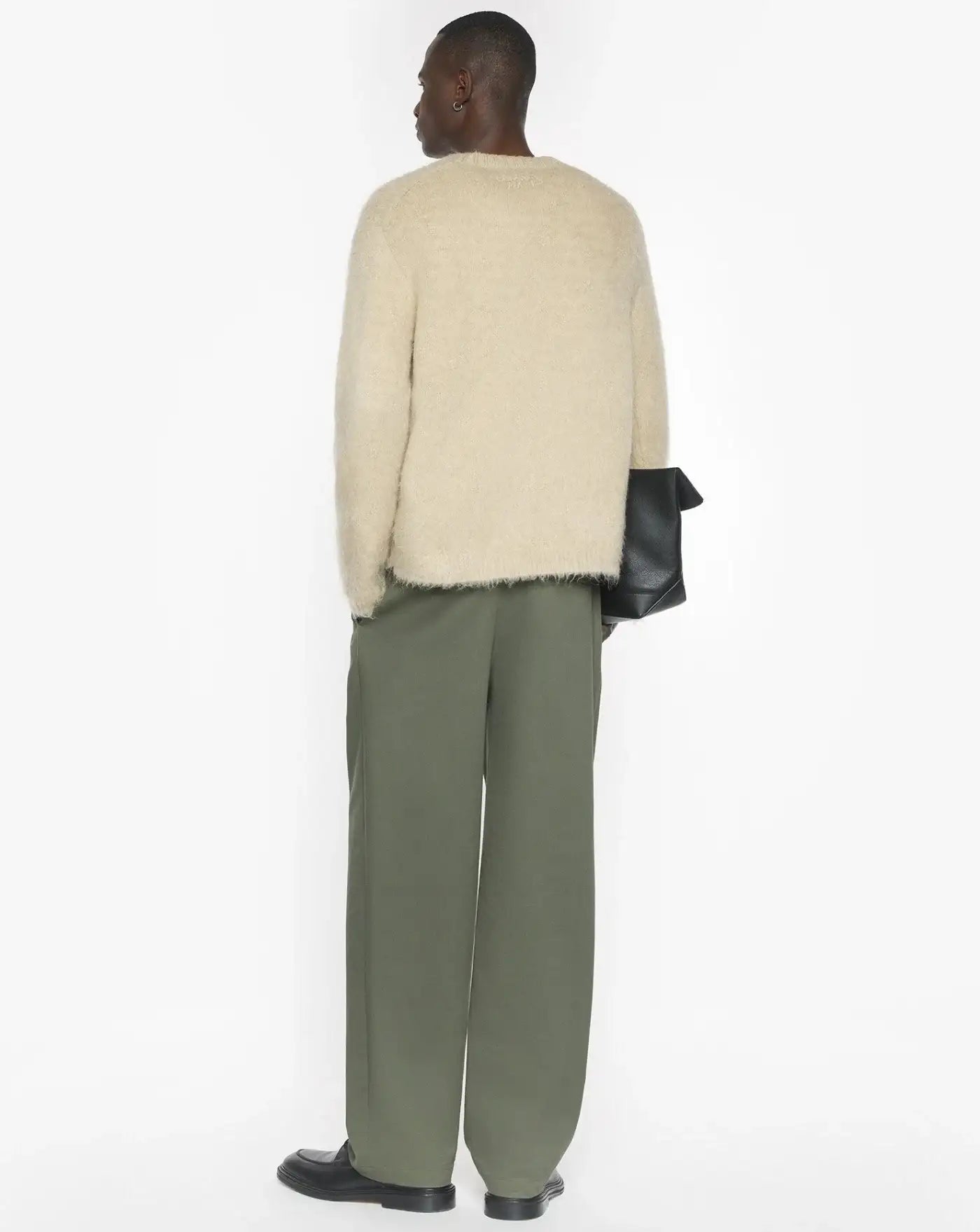 Pantalon Maison Kitsune Relaxed Pleated Pan PM01125WW9043 0079 MAISON KITSUNE