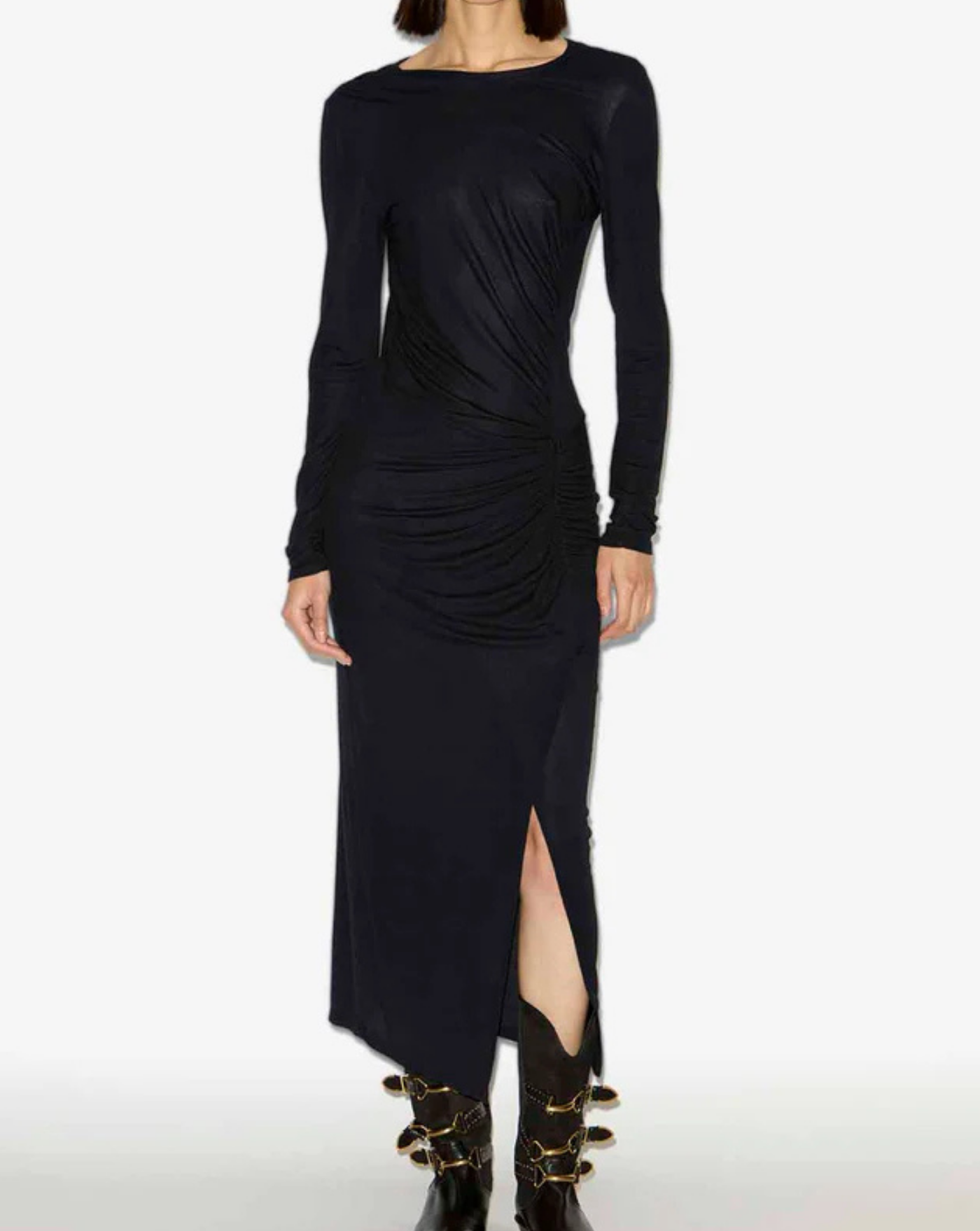 Vestido Isabel Marant Jelina RO0349FB C3K01E 01BK ISABEL MARANT