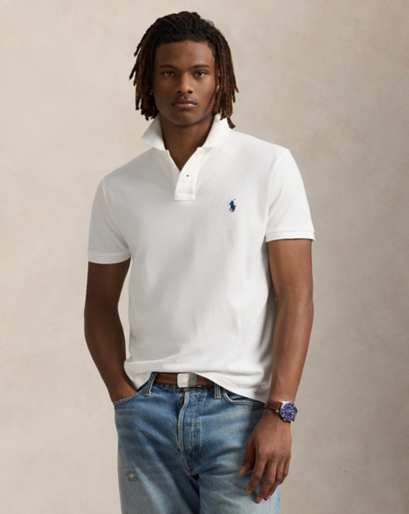 Polo Polo Ralph Lauren Basic 710666998002 WHITE POLO RALPH LAUREN