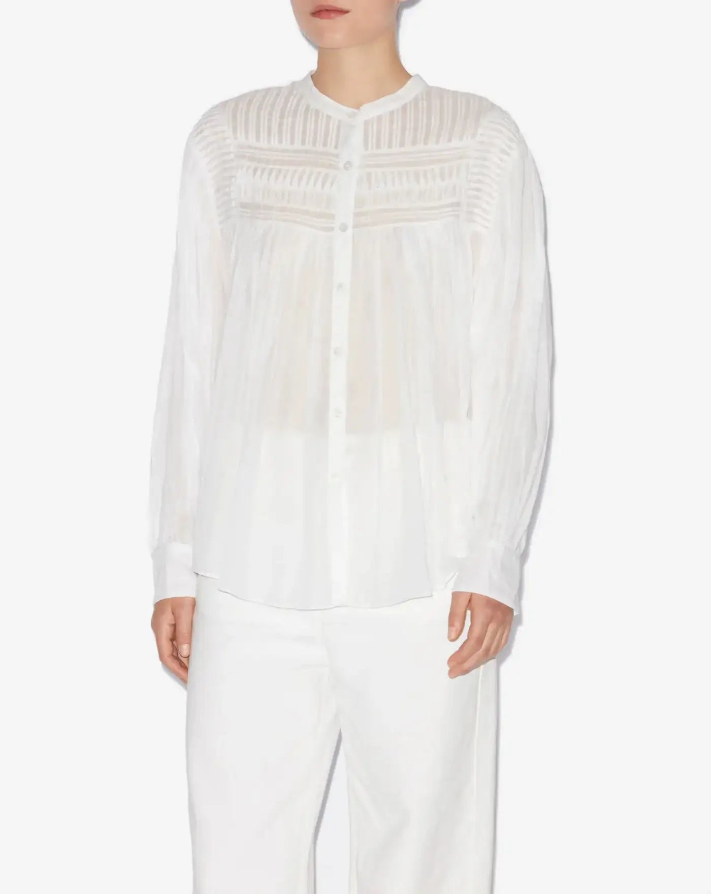 Camisa Isabel Marant Plalia HT0002FCB3J04E 20WH ISABEL MARANT