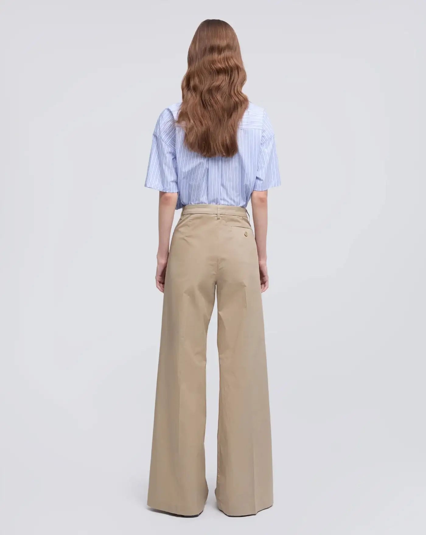 Pantalones Aspesi de Sarga de Algodon Elastico 26PG0190D023 10047 ASPESI