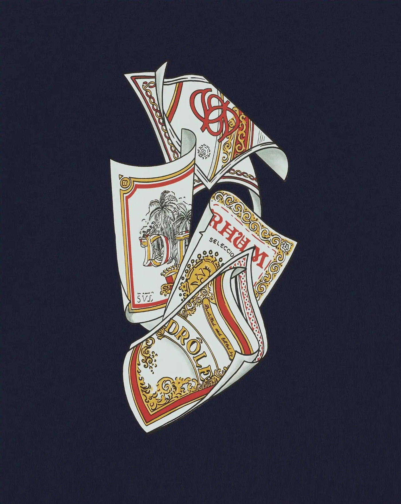 Camiseta Drole de Monsieur Rum Labels K-TS311 CO002NY DROLE DE MONSIEUR