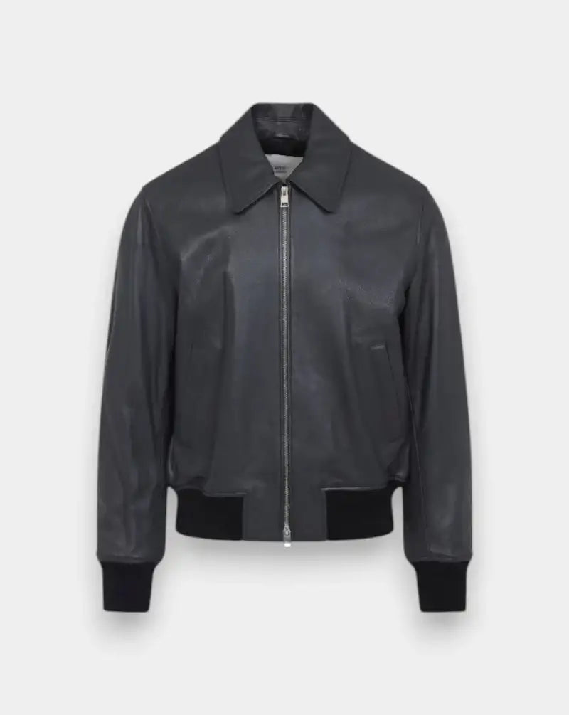 Chaqueta Ami Paris Leather Zipped HJK850LH0044 020 AMI PARIS