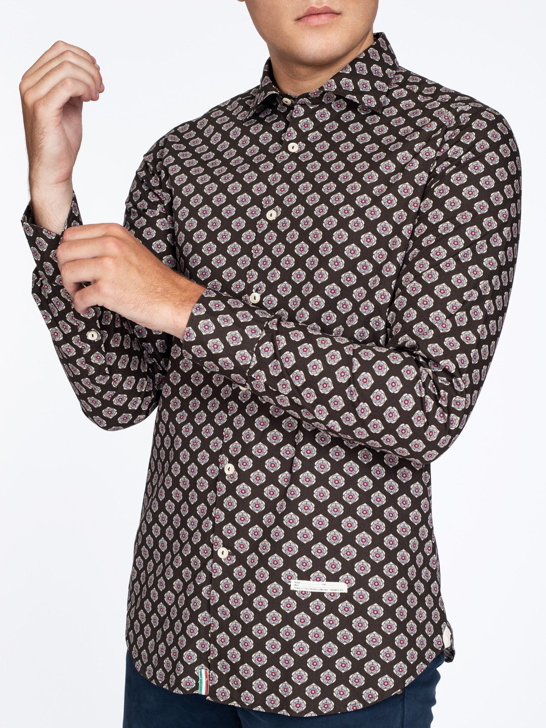 Camisa Tintoria Mattei Estampada 1U29NJWFR2 75 TINTORIA MATTEI 