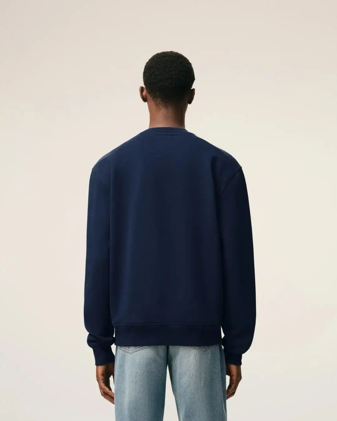 Sudadera Ami Paris Quota with Red Ami de Coeur BFUSW035 730 430 NIGHT BLUE AMI PARIS 