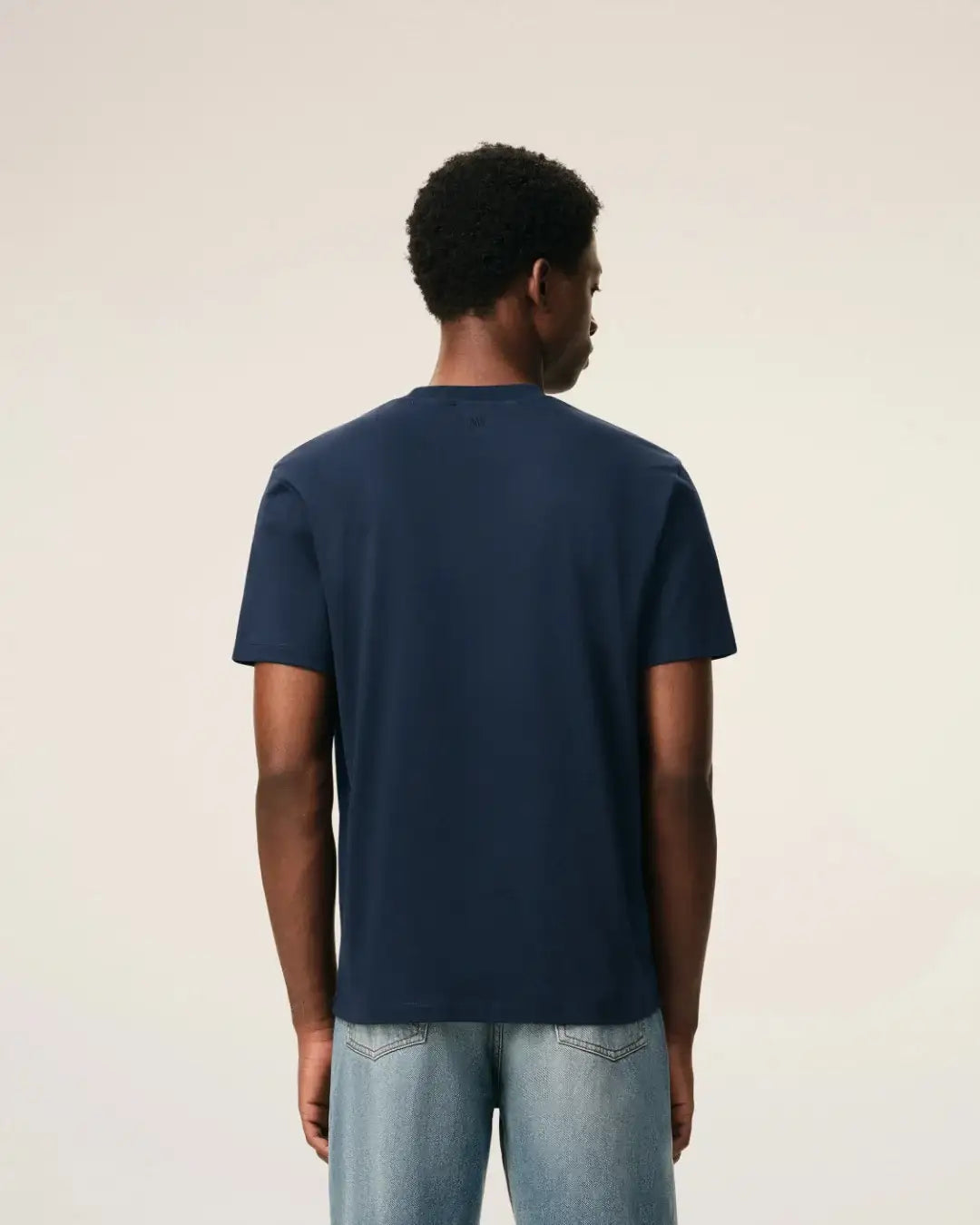 Camiseta Ami Paris with Red Ami de Coeur BFUTS035 724 430 NIGHT BLUE AMI PARIS 
