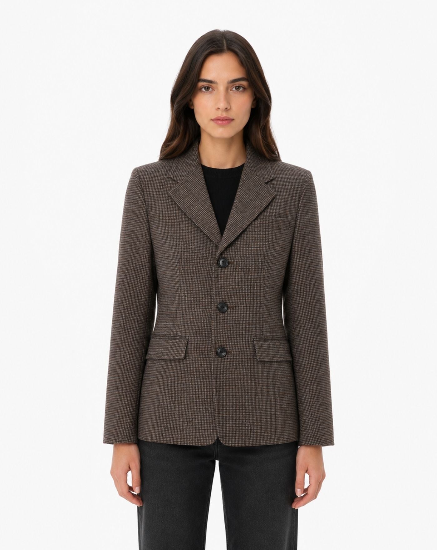Chaqueta Ami Paris Fitted Jacket FBV771WV0219 A256 CHOCOLATE AMI PARIS 