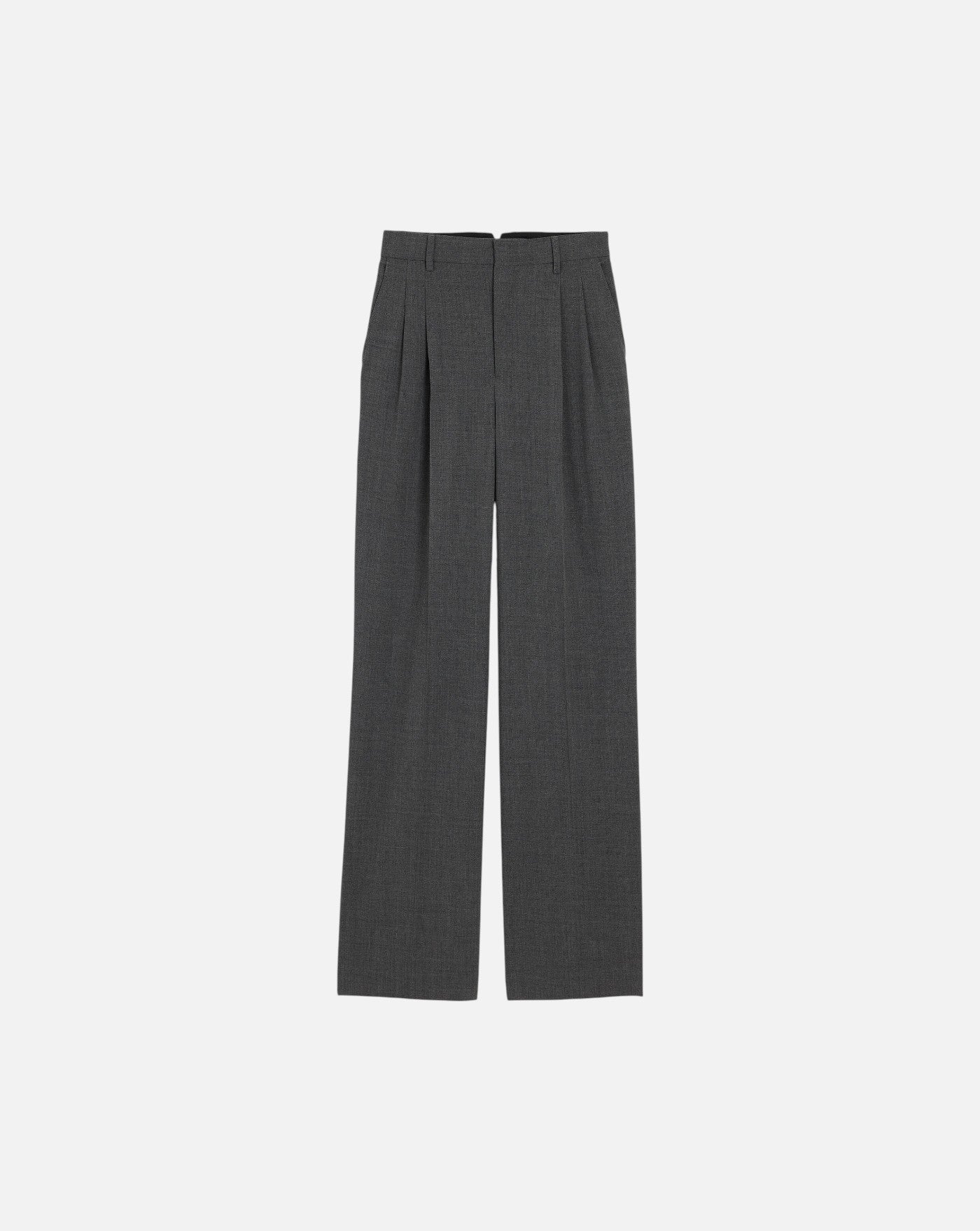 Pantalones Ami Paris High Waist Wide FTR858WV0211 A189 CARBON GREY AMI PARIS 