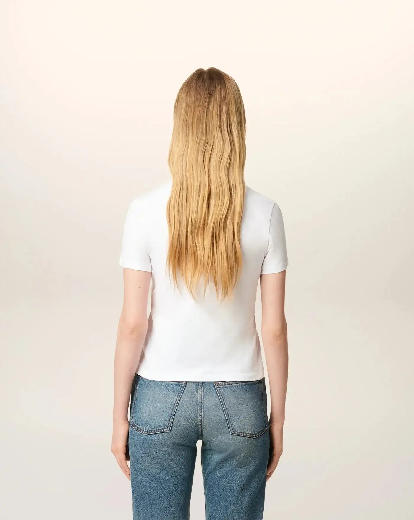 Camiseta Ami Paris Quota with Contrasted Ami de Coeur FTS347724 100 WHITE AMI PARIS 