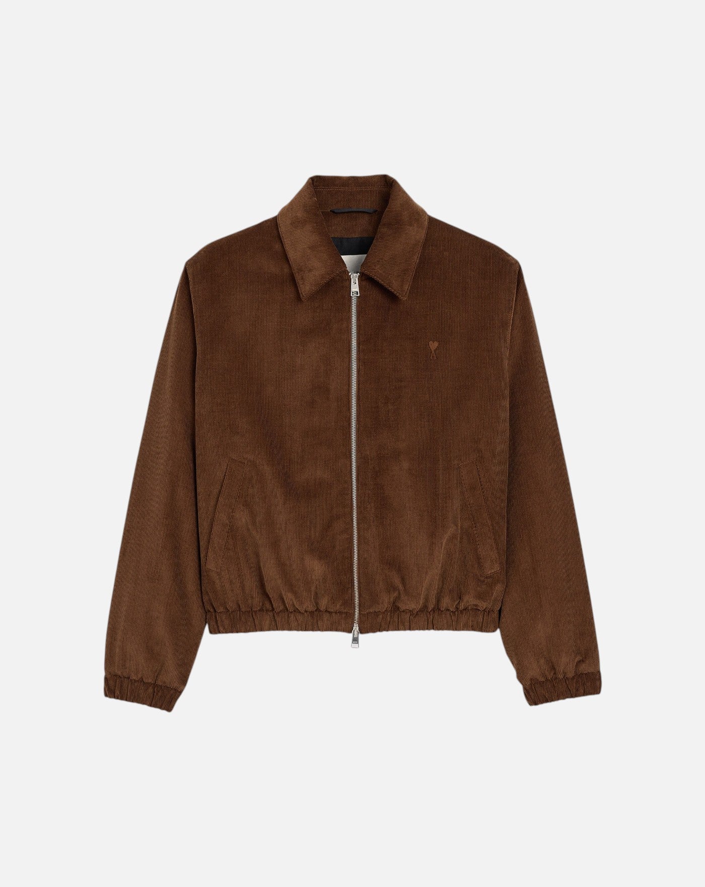 Chaqueta Ami de Coeur Padded Zipped HJK830 CO0089 2221 CHOCOLATE BROWN AMI PARIS 