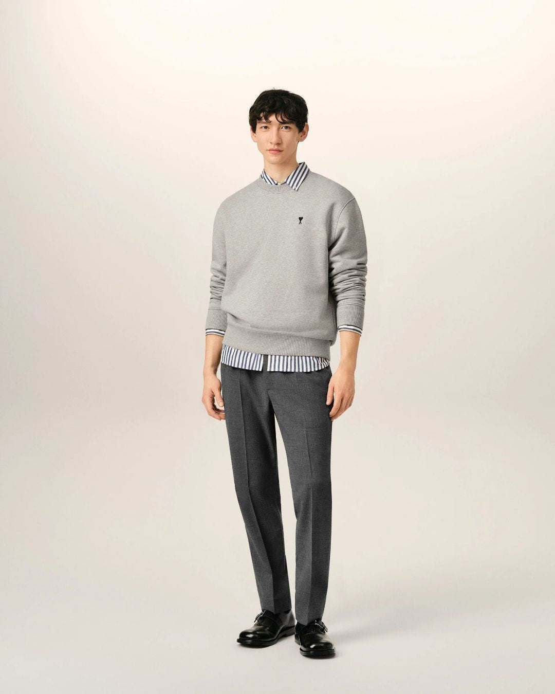 Pantalones Ami Paris Elasticated Waist Trousers HTR226 WV0211 A189 CARBON GREY AMI PARIS 