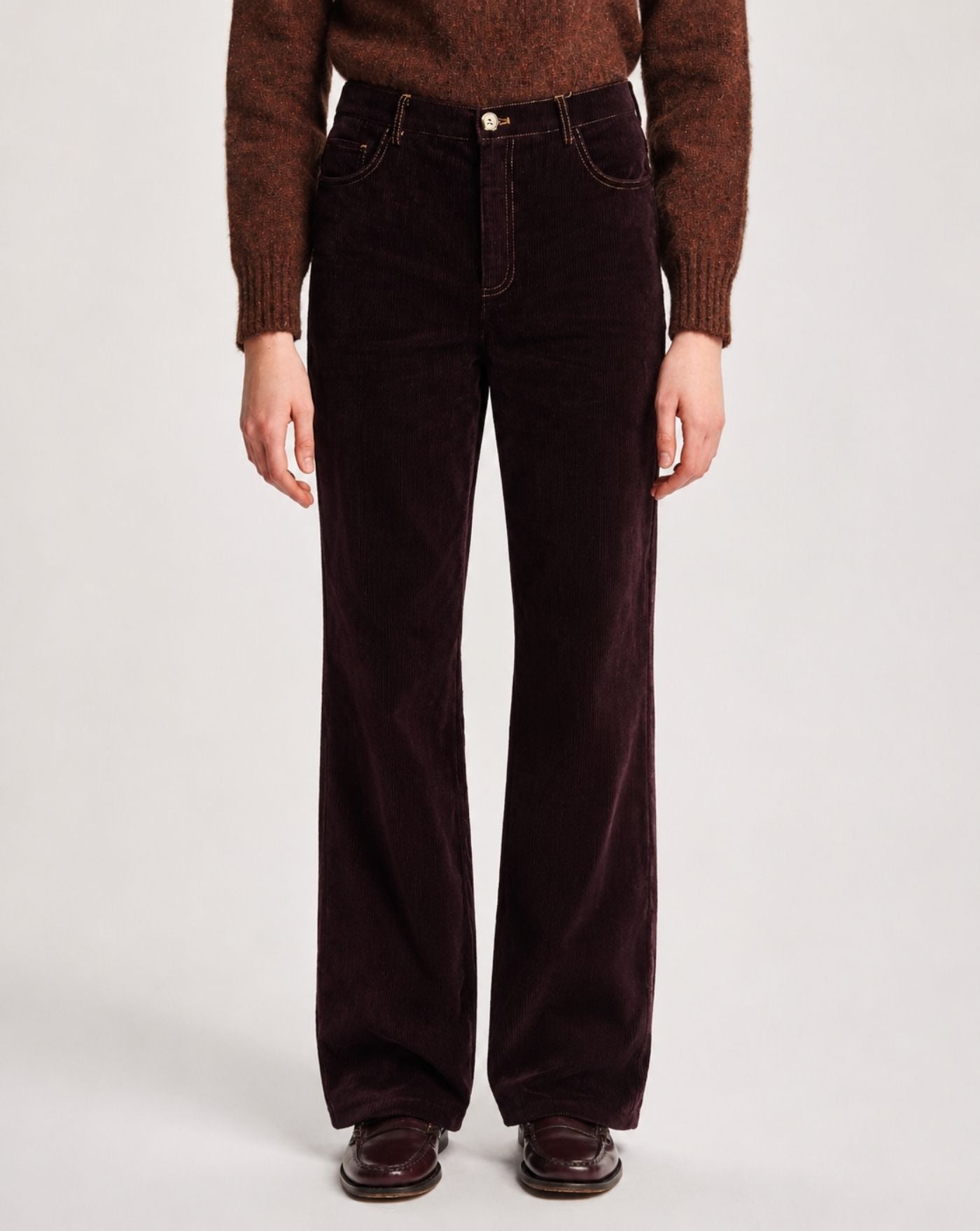 Pantalones Antik Batik Anatole Flare Pants ANATOLE1PAF DARK BROWN ANTIK BATIK 