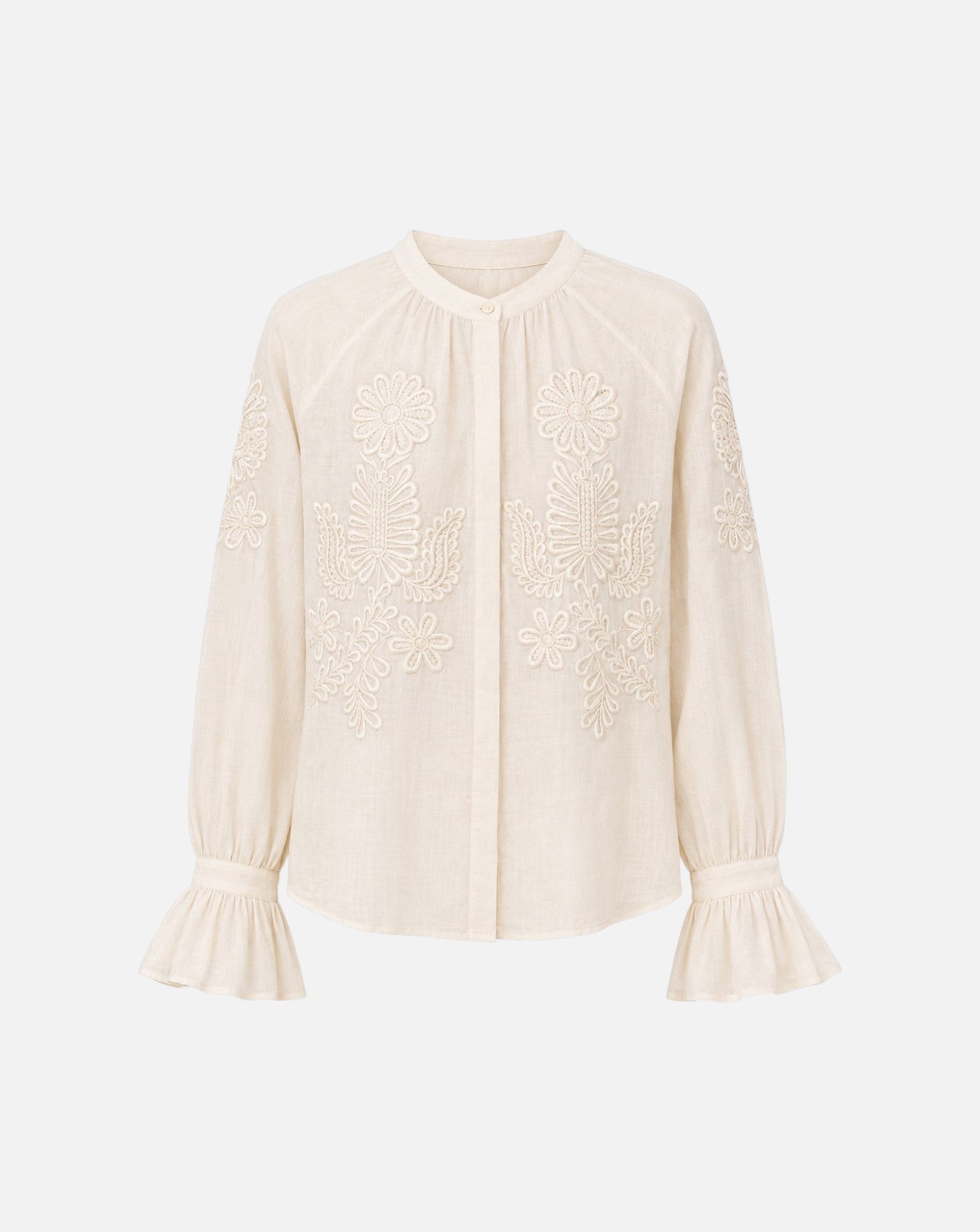 Blusa Antik Batik Marta Blouse<BR/> MARTA1BLO CREAM ANTIK BATIK 