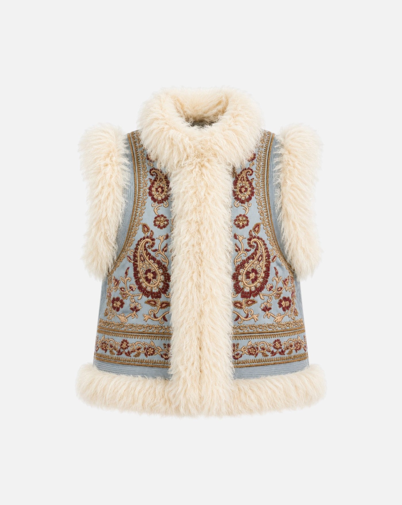 Chaleco Antik Batik Pauline Gilet PAULINE1GIL LIGHT BLUE ANTIK BATIK 