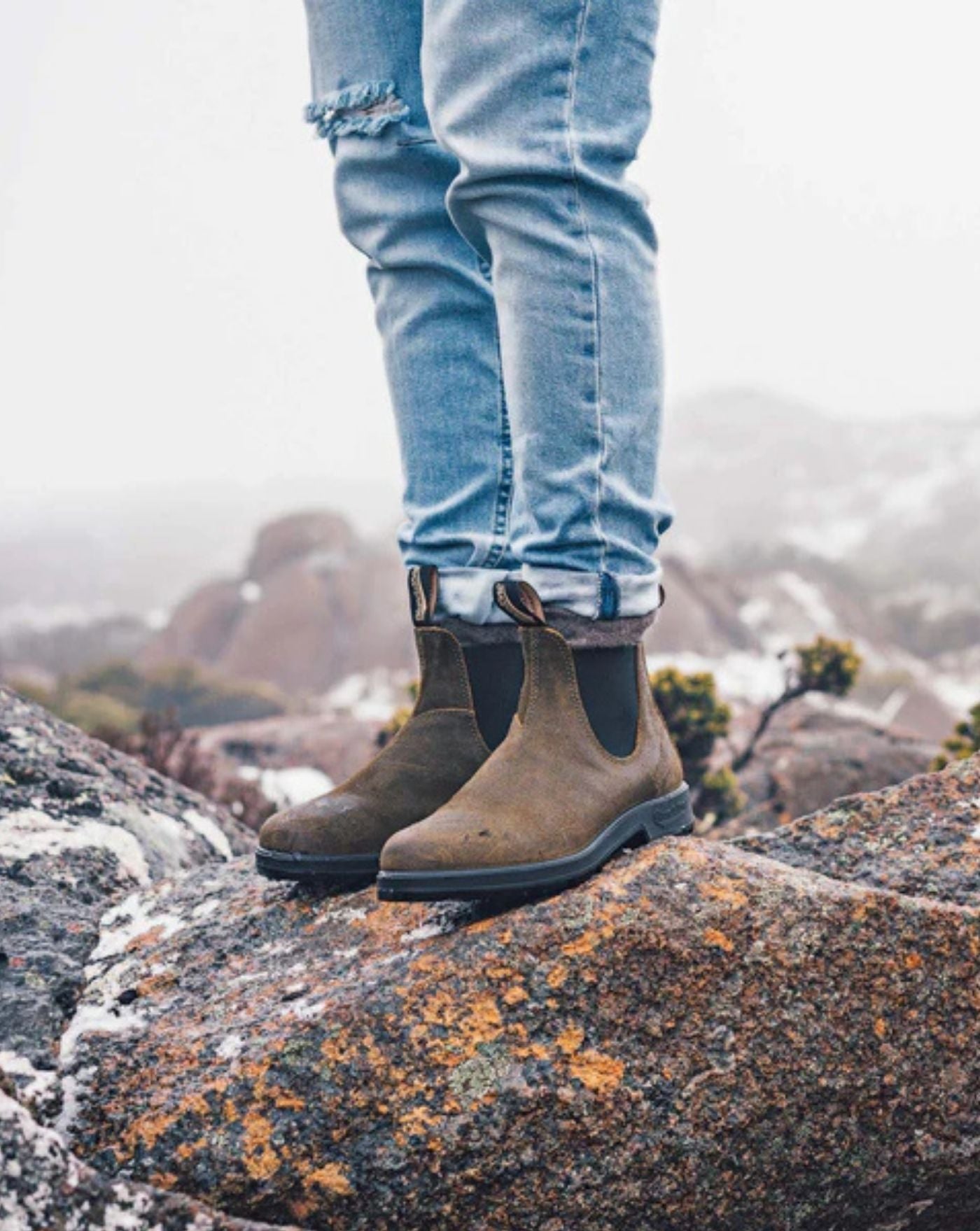 Botas Blundstone Chelsea 1615 Woman 1615W DARK OLIVE WAXED SUEDE BLUNDSTONE 