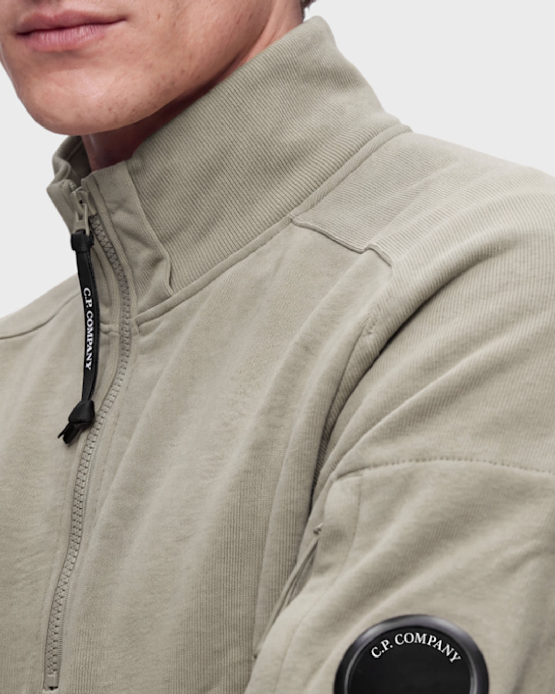 Sudadera C.P. Company Diagonal Raised Fleece Half Zip Lens 21CMSS033A005086W 356 C.P. COMPANY 