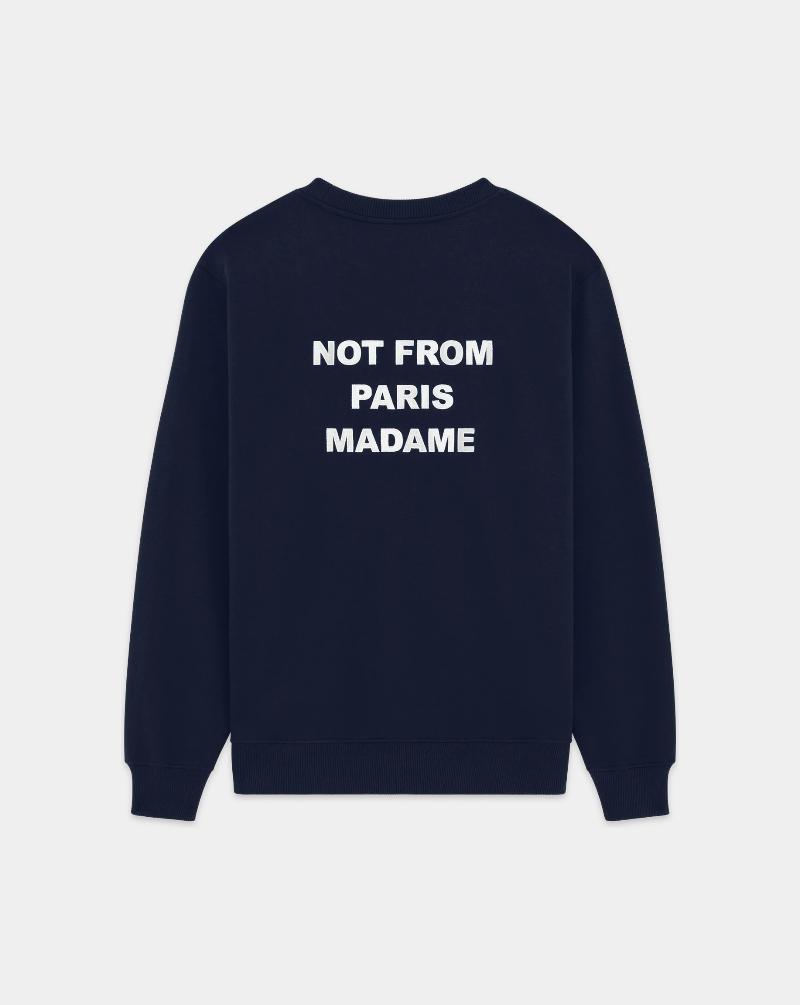 Sudadera Drole de Monsieur Bold Slogan SW149 CO127 NAVY DROLE DE MONSIEUR 