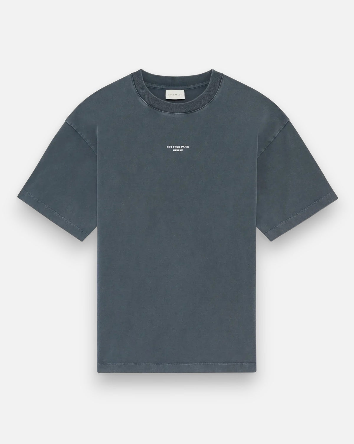 Camiseta Drôle de Monsieur Classic Slogan TS202 CO248 DARK GREY DROLE DE MONSIEUR 
