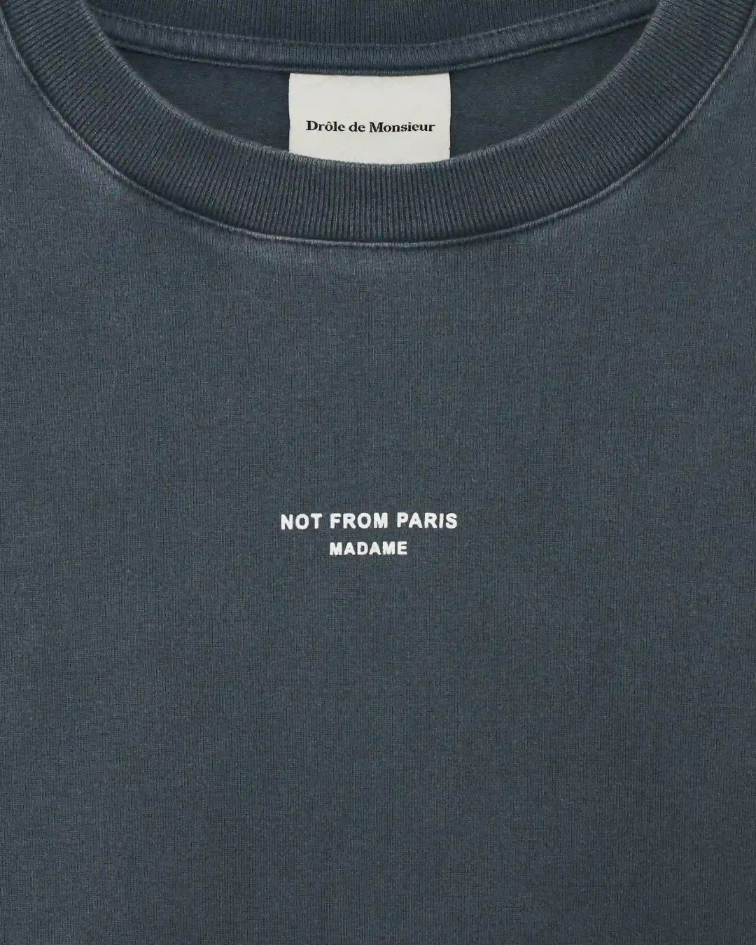 Camiseta Drôle de Monsieur Classic Slogan TS202 CO248 DARK GREY DROLE DE MONSIEUR 