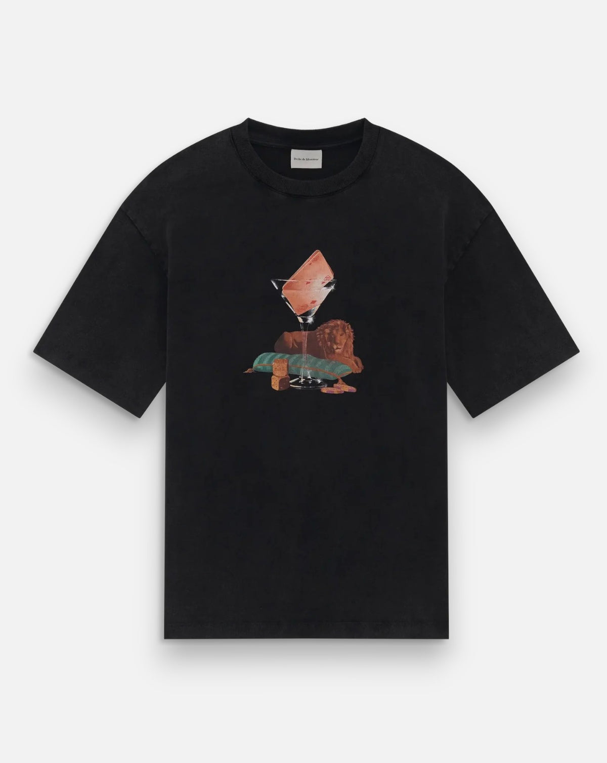 Camiseta Drole de Monsieur Glass Lion TS354 CO248 BLACK DROLE DE MONSIEUR 