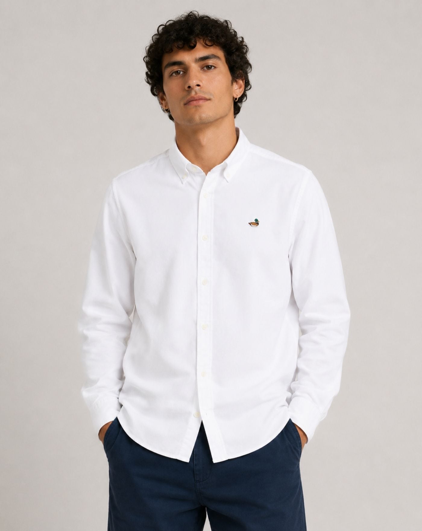 Camisa Edmmond Oxford Duck 3261001000 PLAIN WHITE EDMMOND 