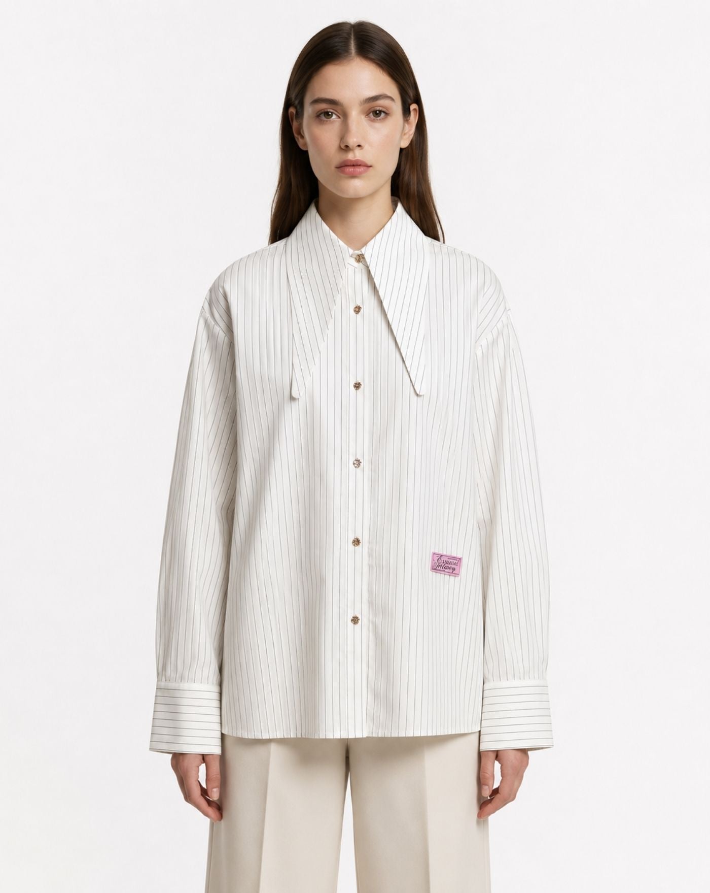 Camisa Essentiel Antwerp Kacao Tied Collar KACAO K10W ESSENTIEL ANTWERP 