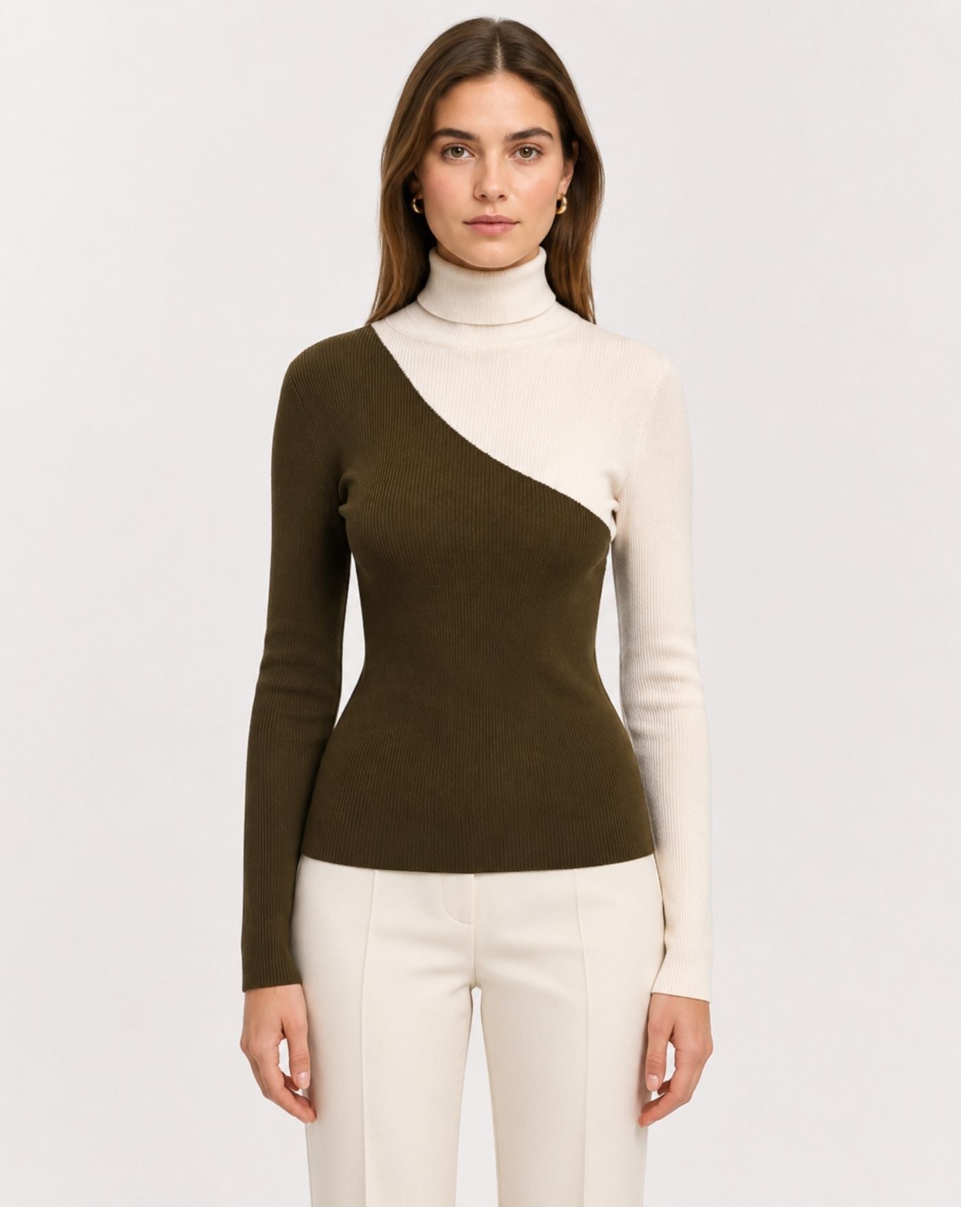 Jersey Essentiel Antwerp Koncert Bicolour Turtleneck KONCERT K2MF ESSENTIEL ANTWERP 